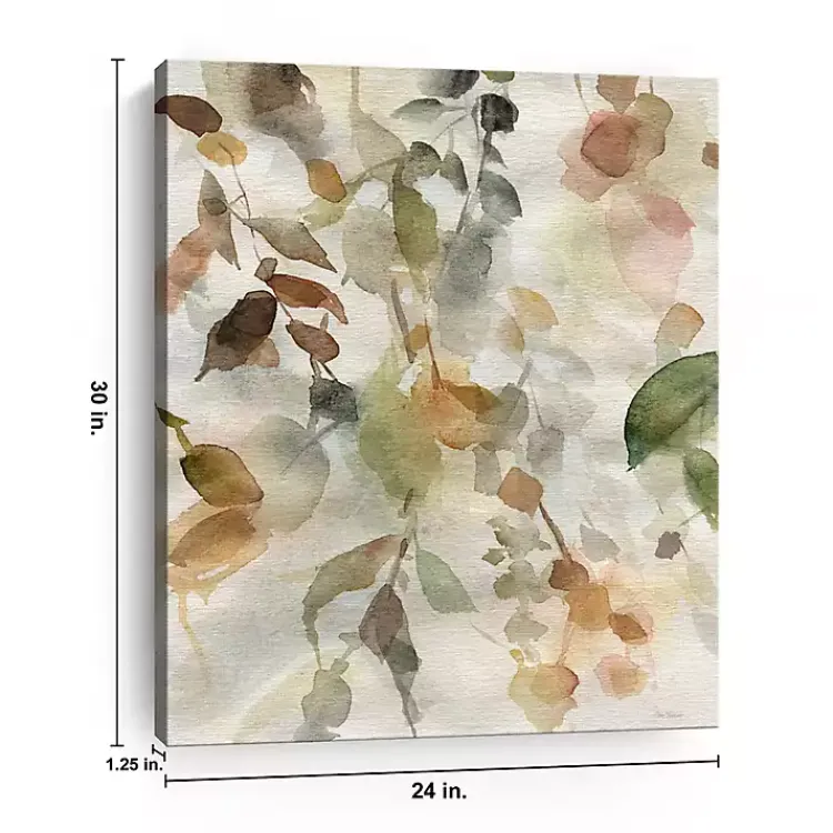 Kirklands Home Cascading Nature II Canvas Art Print Tan New