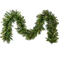 Christmas Arrangements & Garland>Kirklands Home Cashmere Pine LED Garland Green