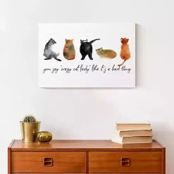 Kirklands Home Cat Lady Canvas Art Print, 18x12 in.