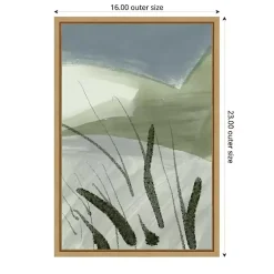 Kirklands Home Cattail Abstract Framed Canvas Art Print Outlet