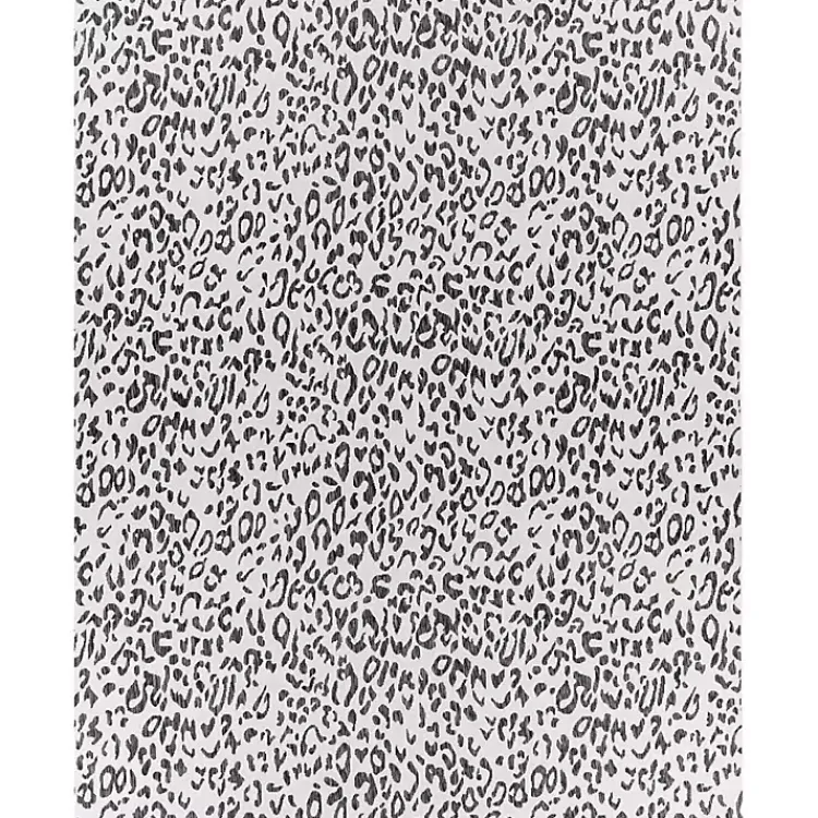 Kirklands Home Cauli Leopard Print Outdoor Rug, 7x10 Black Clearance