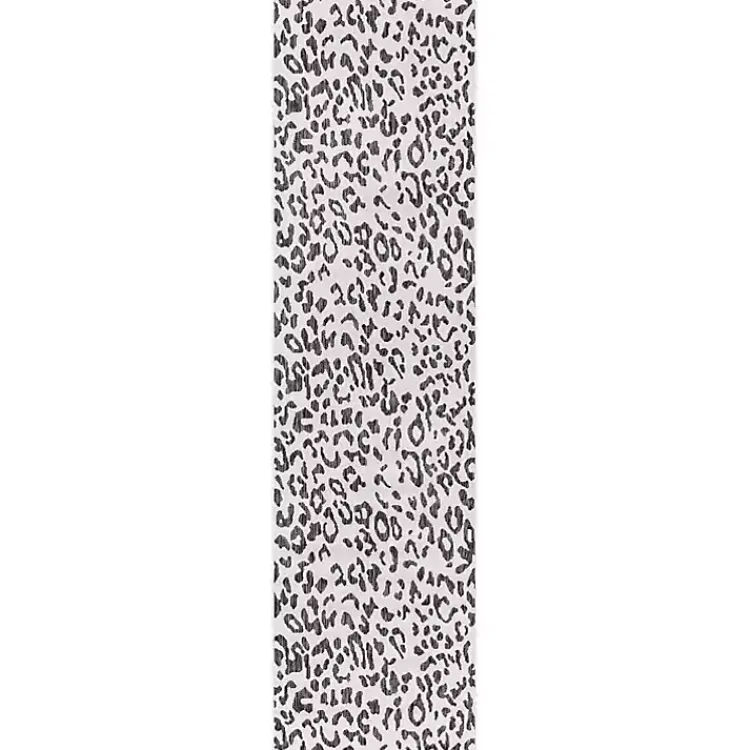 Kirklands Home Cauli Leopard Print Outdoor Runner Rug, 2x10 Black Discount