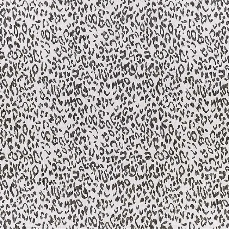Kirklands Home Cauli Leopard Print Outdoor Rug, 7x7 Black Discount