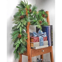Christmas Arrangements & Garland>Kirklands Home Cedar and Bayleaf Pinecone Garland