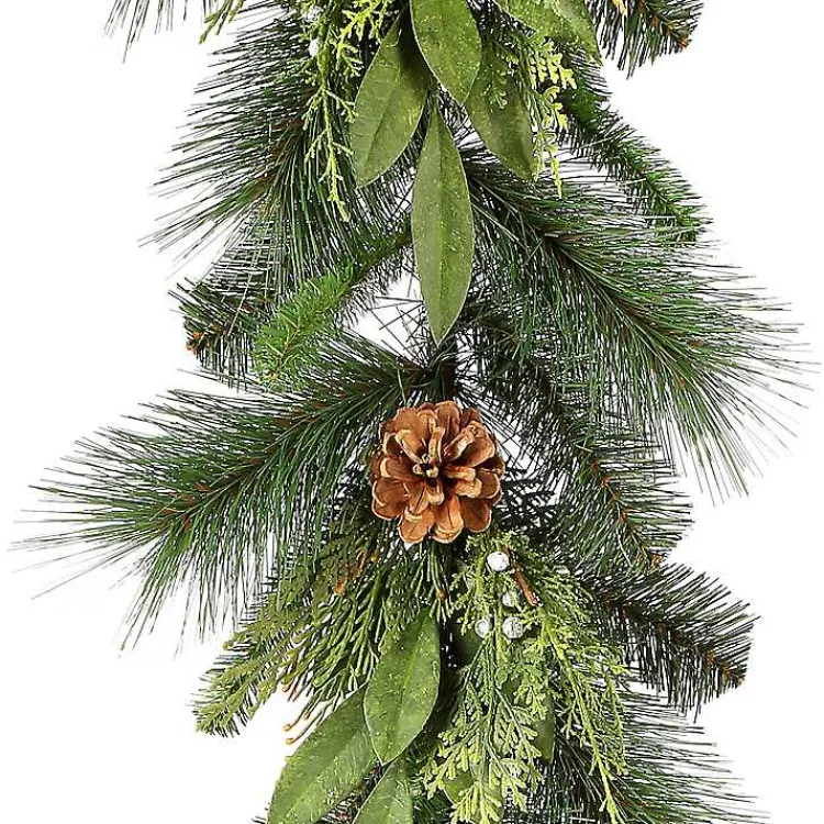 Christmas Arrangements & Garland>Kirklands Home Cedar and Bayleaf Pinecone Garland