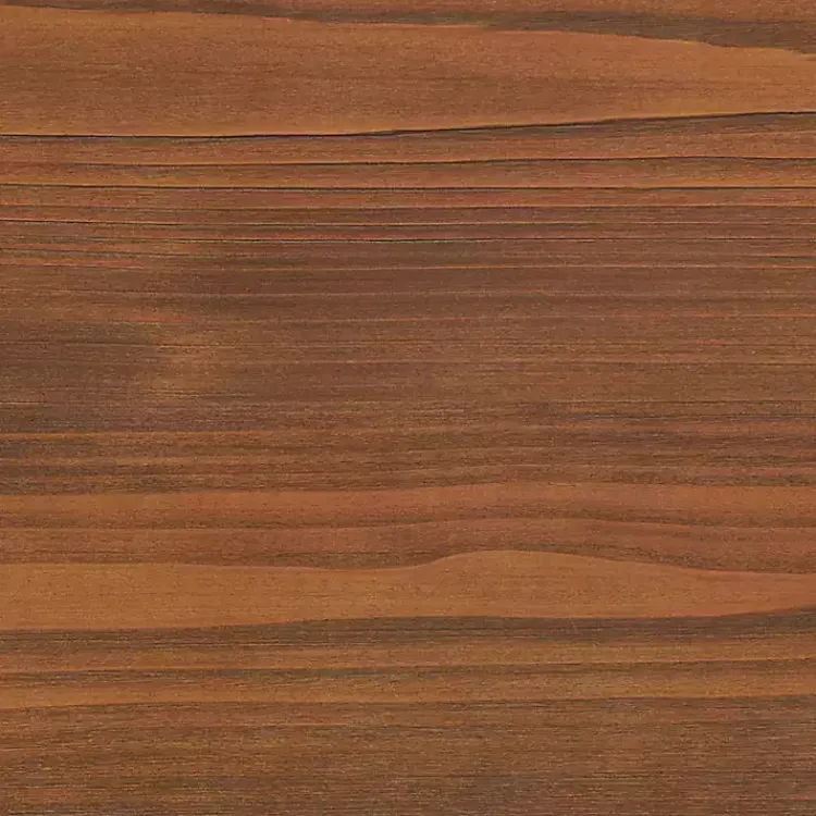 Kirklands Home Cedar Wood and Black Metal Dining Table Brown Hot