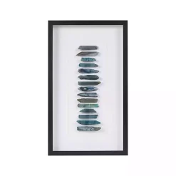 Kirklands Home Cerulean Agate Martha Stewart Shadowbox Plaque New
