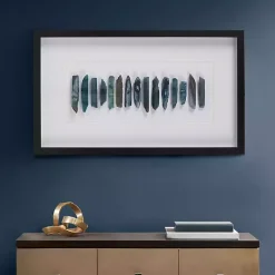Kirklands Home Cerulean Agate Martha Stewart Shadowbox Plaque New