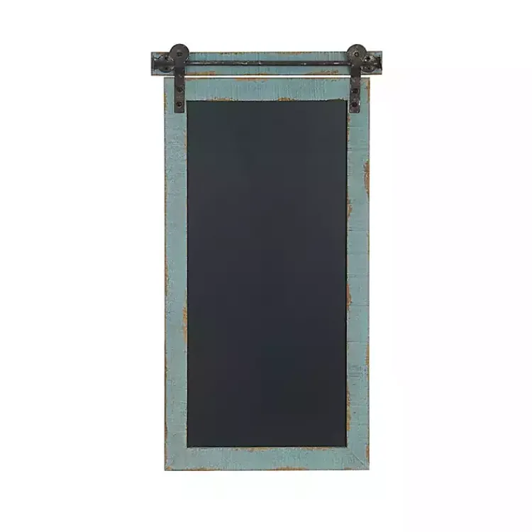 Memo & Chalkboards>Kirklands Home Cerulean Distressed Blackboard Wall Plaque Blue