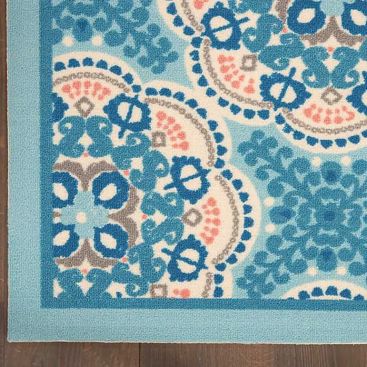 Kirklands Home Cerulean Medallion Outdoor Area Rug, 5x7 Hot