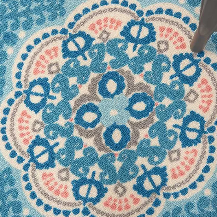 Kirklands Home Cerulean Medallion Outdoor Area Rug, 5x7 Hot