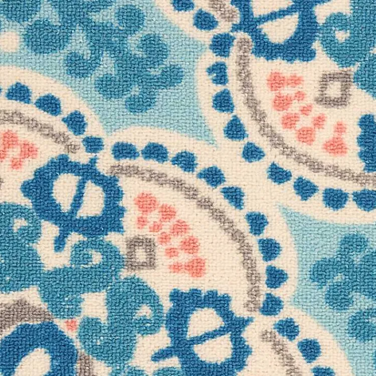 Kirklands Home Cerulean Medallion Outdoor Area Rug, 5x7 Hot