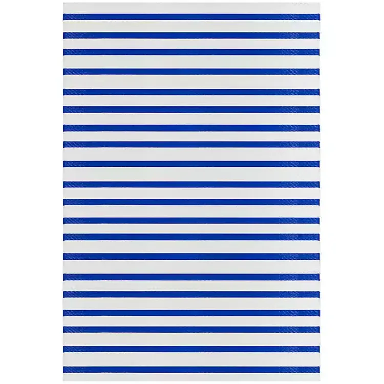 Kirklands Home Cerulean Stripes Outdoor Area Rug, 4x6 Best