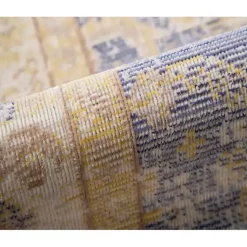 Kirklands Home Cerulean Vintage Border Accent Rug Clearance