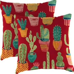 Kirklands Home Cetera Sunrise Outdoor Pillows, Set of 2 Clearance