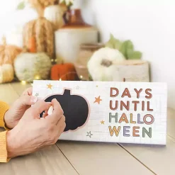 Halloween>Kirklands Home Chalk Halloween Tabletop Countdown White
