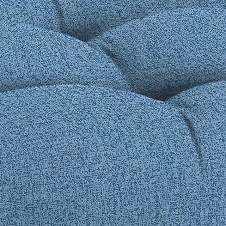 Kirklands Home Chambray French Outdoor Wicker Settee Cushion Blue