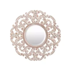 Kirklands Home Champagne Abstract Wood Mirror Discount