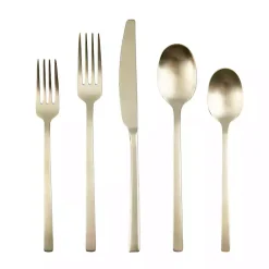 Kirklands Home Champagne Glimmer 20-pc. Flatware Set Gold Discount