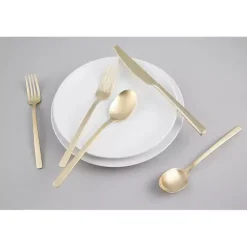Kirklands Home Champagne Glimmer 20-pc. Flatware Set Gold Discount