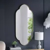 Kirklands Home Champagne Gold Long Quatrefoil Mirror Best