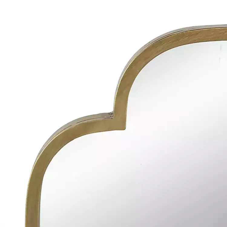Kirklands Home Champagne Notched Corners Mirror Best