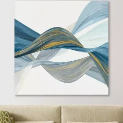 Kirklands Home Changing Currents I Giclee Canvas Art Print Blue