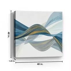 Kirklands Home Changing Currents I Giclee Canvas Art Print Blue