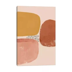 Kirklands Home Changing Even in the Waiting Canvas Art Print Pink