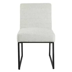 Kirklands Home Channeled Woven Dining Chair Gray