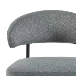 Kirklands Home Charcoal and Black Curved Dining Chairs, Set of 2 Gray Best