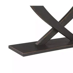 Kirklands Home Charcoal Ramus Console Table Black