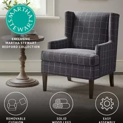 Kirklands Home Charcoal Decker Martha Stewart Accent Chair Gray Clearance