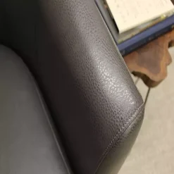 Kirklands Home Charcoal Faux Leather Winslow Accent Chair Gray Clearance