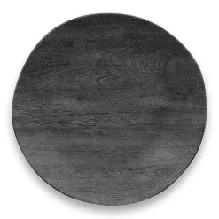 Kirklands Home Charcoal Faux Wood Melamine Dinner Plate, Set of 6 Gray Best
