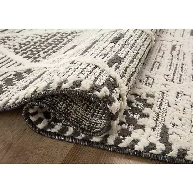 Kirklands Home Charcoal Gradient Diamond Area Rug, 5x7 Best