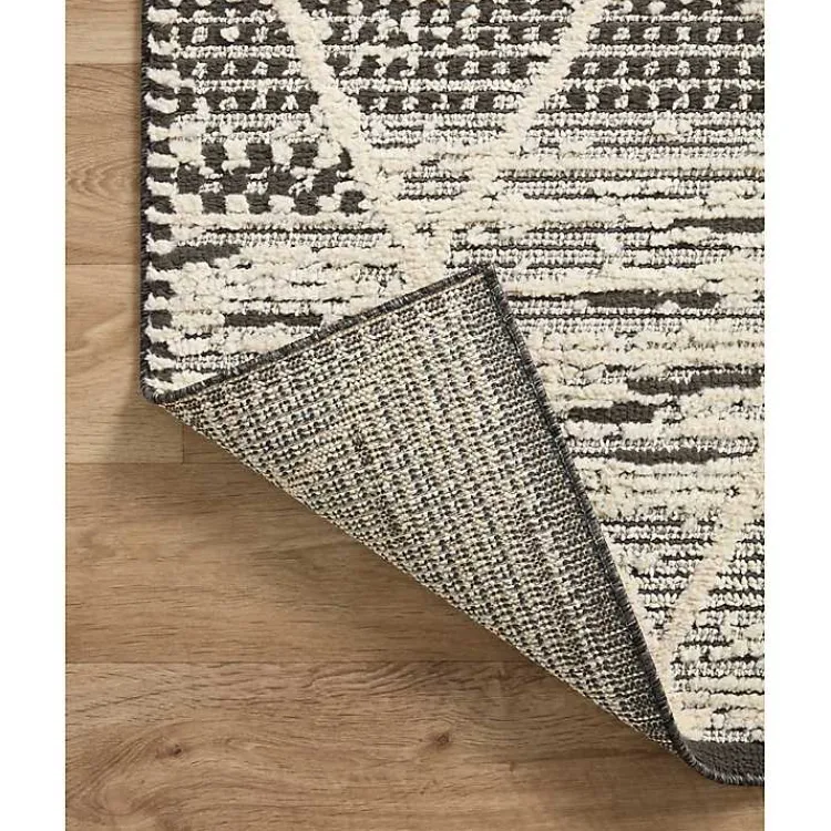 Kirklands Home Charcoal Gradient Diamond Area Rug, 5x7 Best