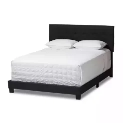 Kirklands Home Charcoal Tufted Modern Queen Bed Gray Best
