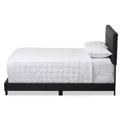 Kirklands Home Charcoal Tufted Modern Queen Bed Gray Best