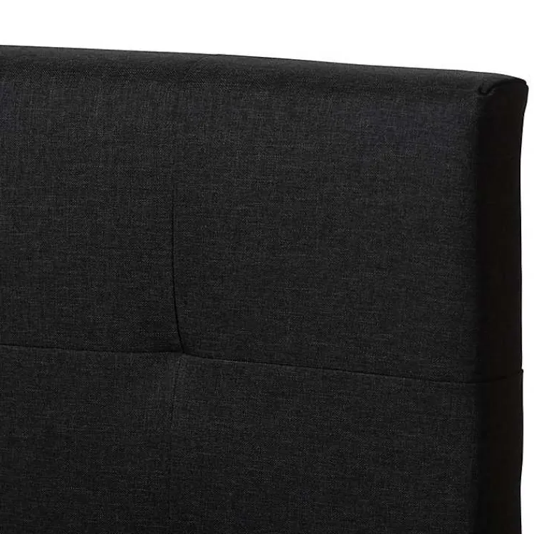 Kirklands Home Charcoal Tufted Modern Queen Bed Gray Best