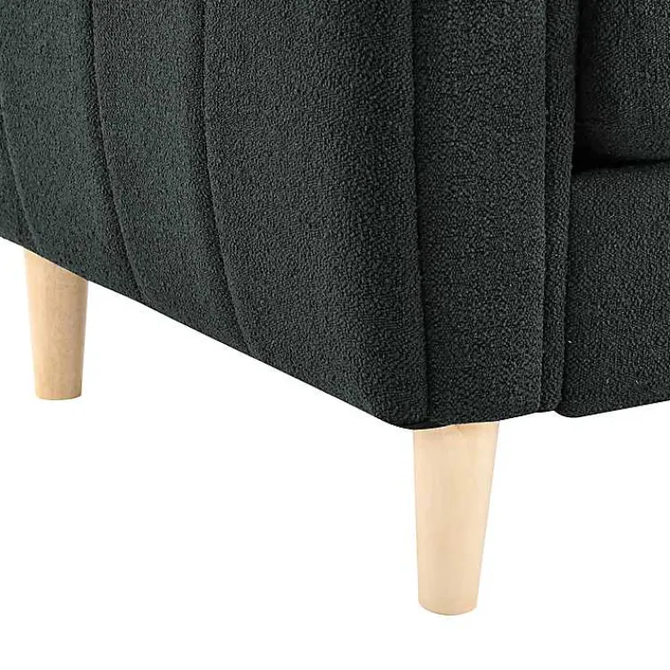 Kirklands Home Charcoal Lyon Sofa Gray Hot