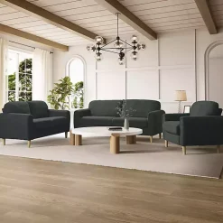 Kirklands Home Charcoal Lyon Sofa Gray Hot