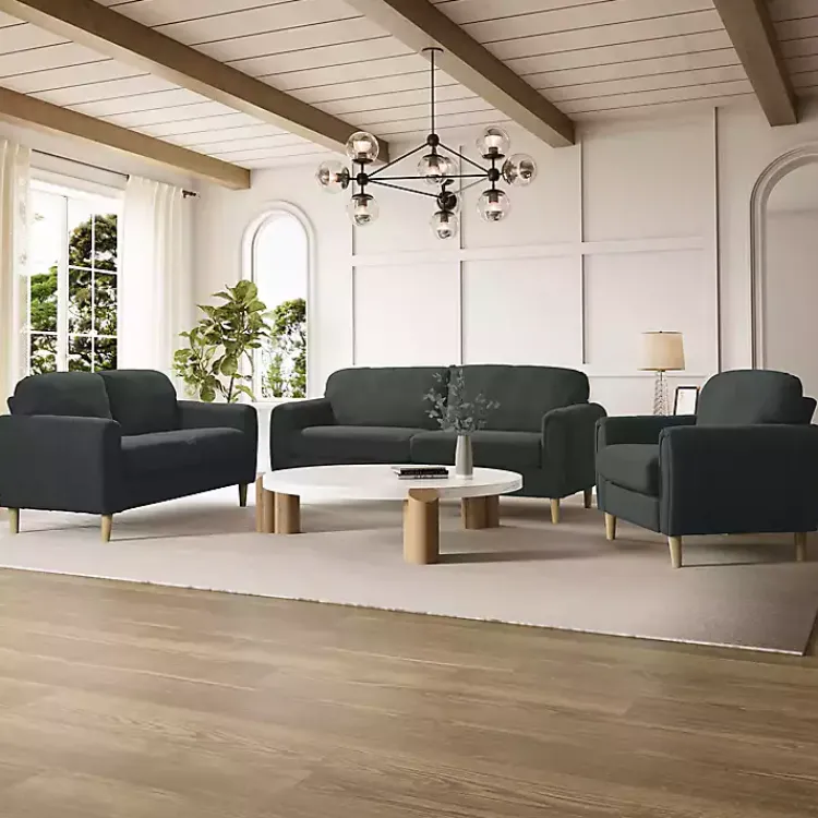 Kirklands Home Charcoal Lyon Sofa Gray Hot