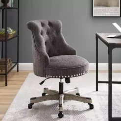 Kirklands Home Charcoal Miller Tufted Office Chair Gray Online