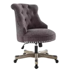 Kirklands Home Charcoal Miller Tufted Office Chair Gray Online