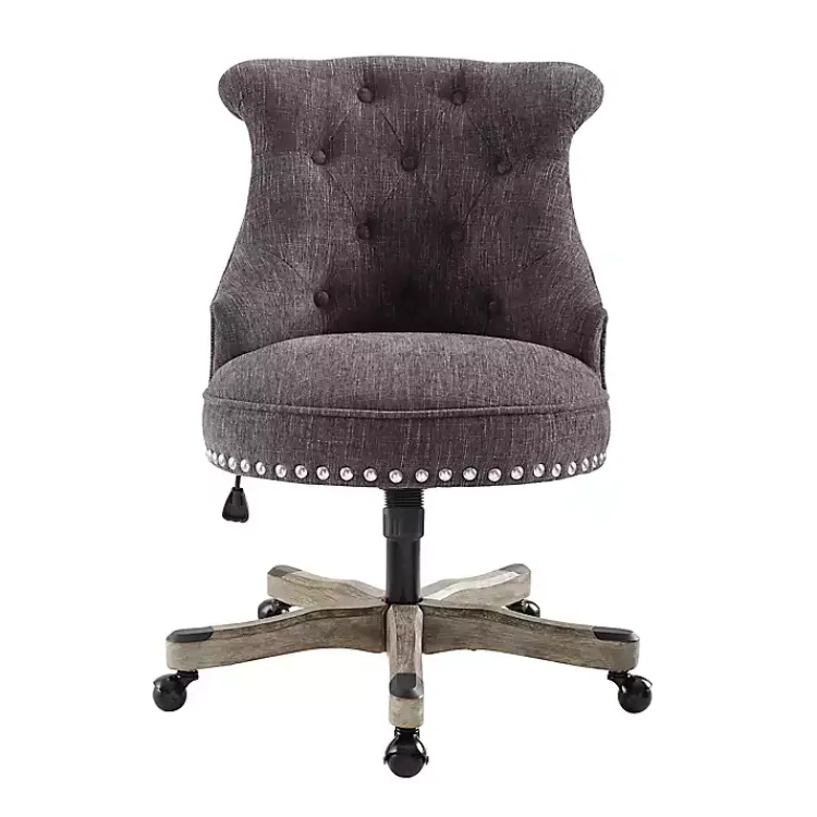 Kirklands Home Charcoal Miller Tufted Office Chair Gray Online
