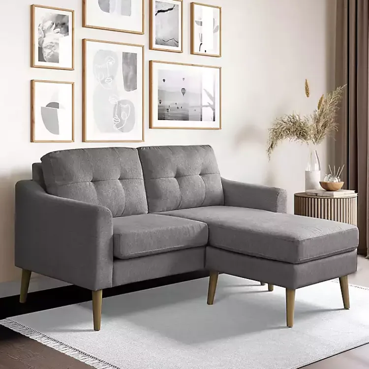 Kirklands Home Charcoal 2-pc. Loveseat & Ottoman Set Gray Sale
