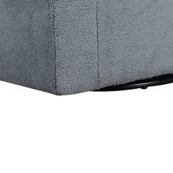 Kirklands Home Charcoal Sherpa Peri Swivel Armchair Gray Online