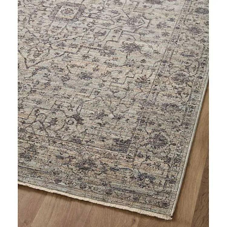 Kirklands Home Charcoal Sorrento Medallion Area Rug, 6x9 Gray Sale