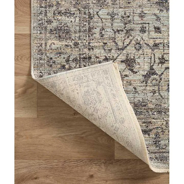 Kirklands Home Charcoal Sorrento Medallion Area Rug, 6x9 Gray Sale